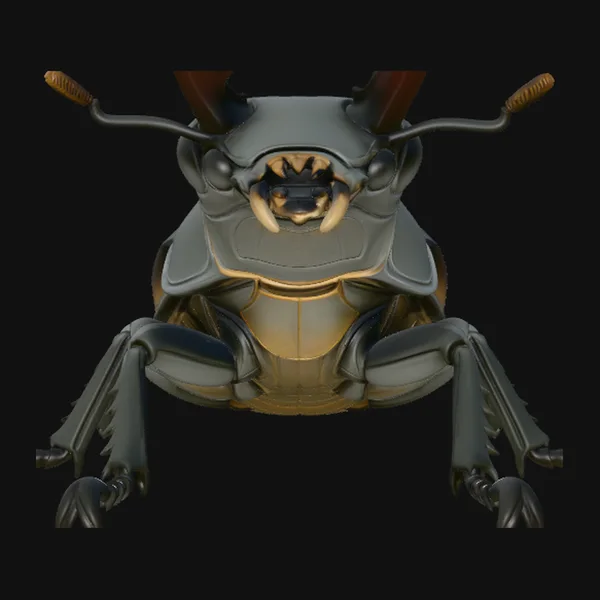 Stag Beetle Statue Design 4