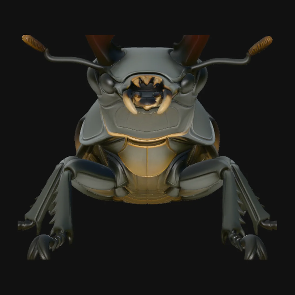 Stag Beetle Statue Design 4