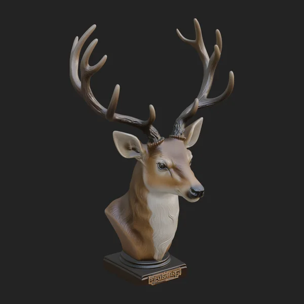 Stag Head Wall Mount Design 1