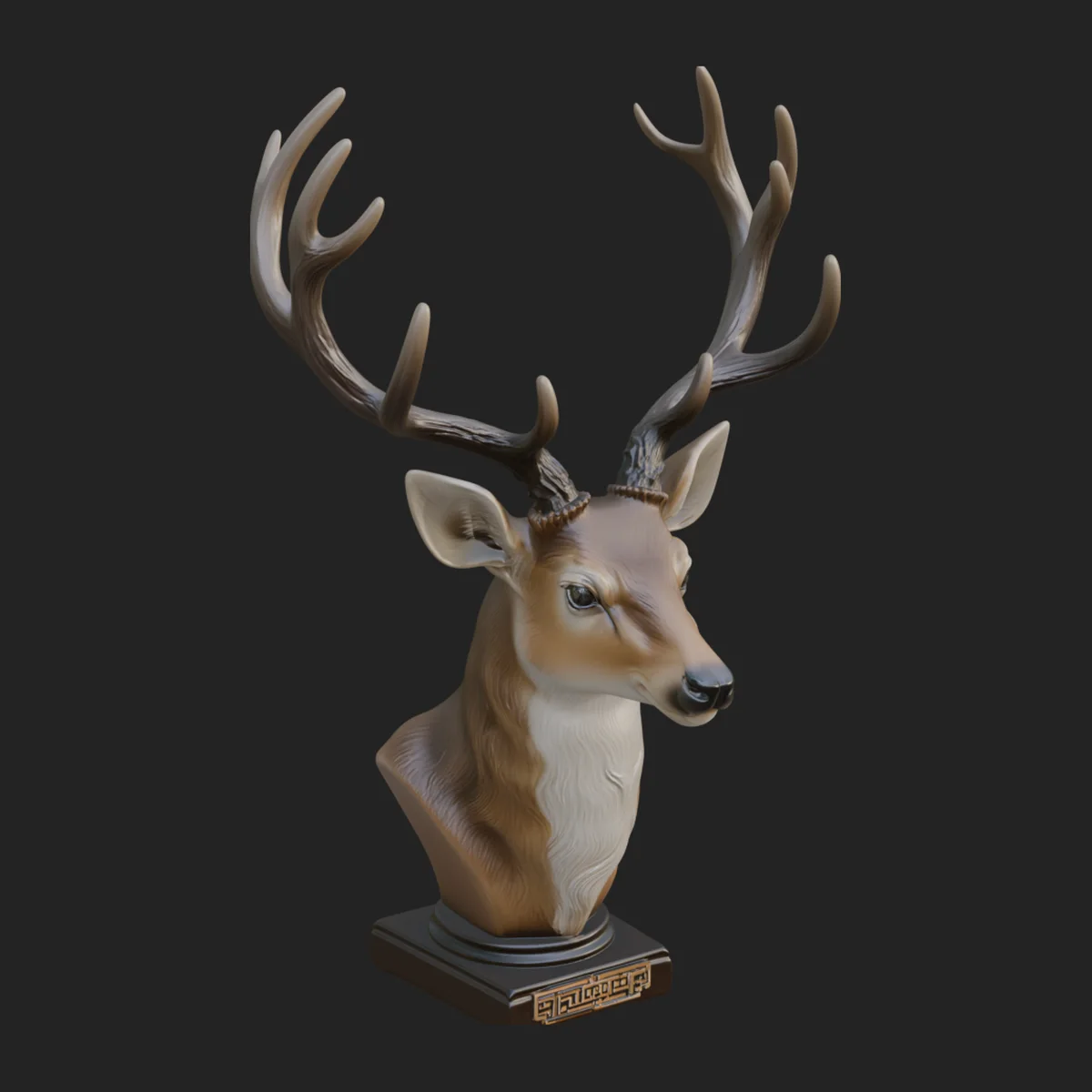 Stag Head Wall Mount Design 1