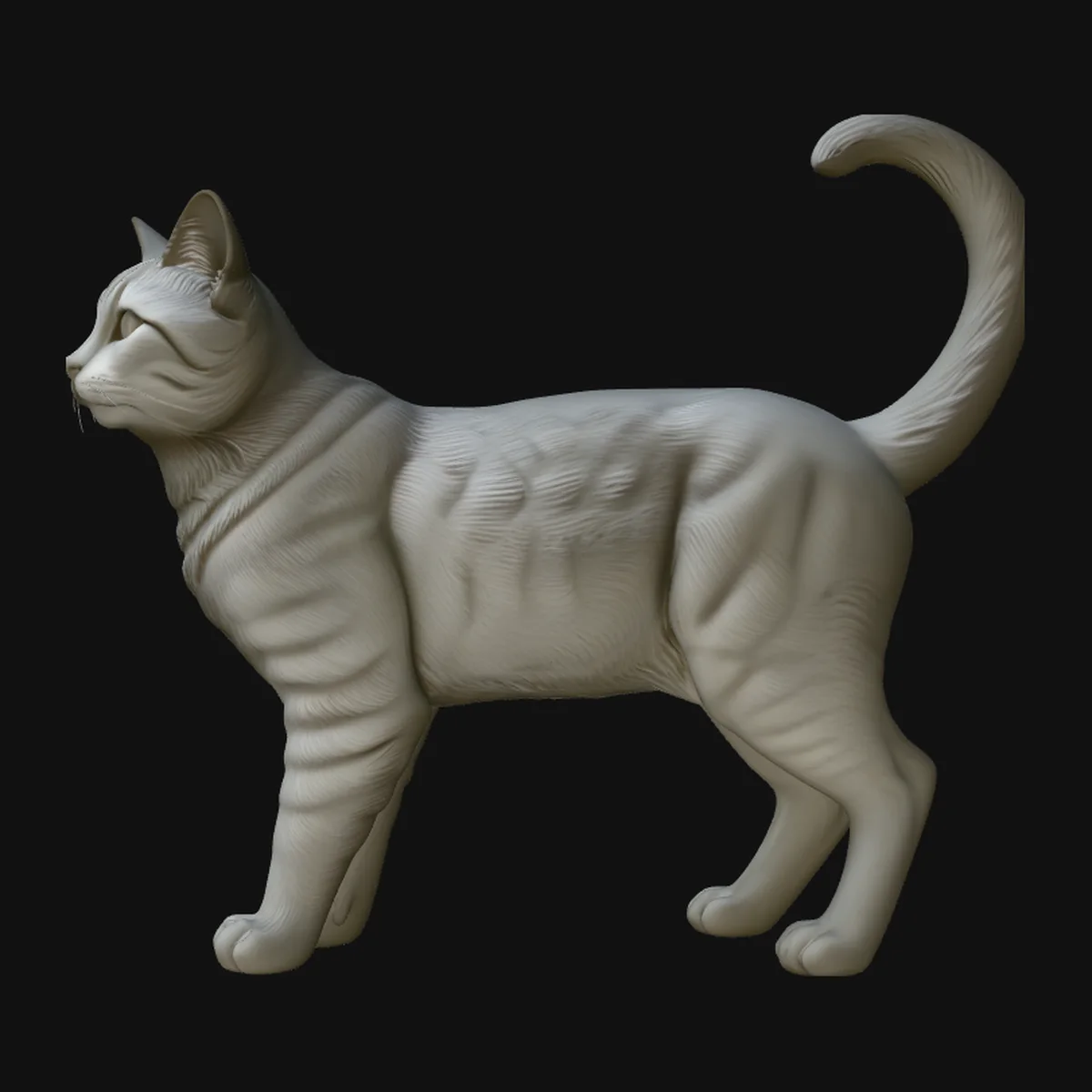 Standing Cat Statue Design 2