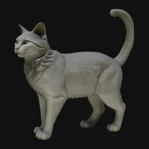 Standing Cat Statue Design 3