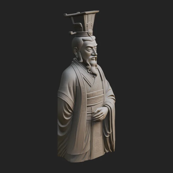 Standing Chinese Emperor Statue Design 1