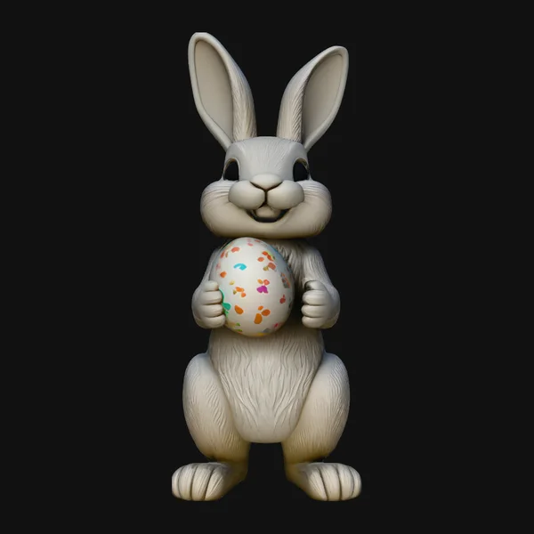 Standing Easter Bunny Statue Design 1