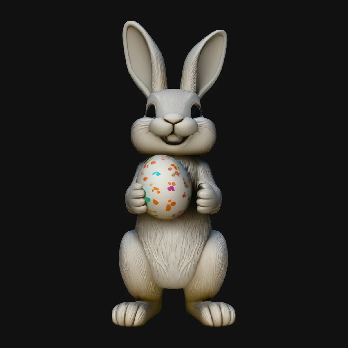 Standing Easter Bunny Statue Design 1