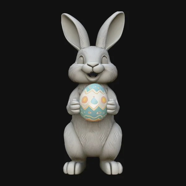 Standing Easter Bunny Statue Design 2