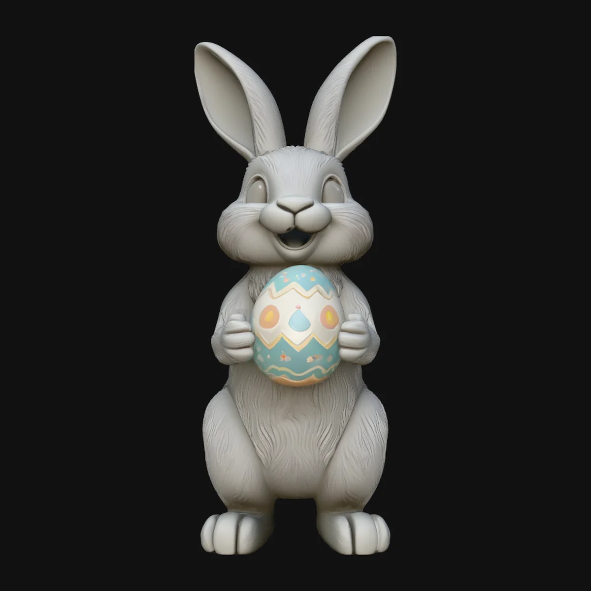 Standing Easter Bunny Statue Design 2