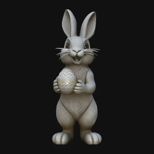 Standing Easter Bunny Statue Design 3