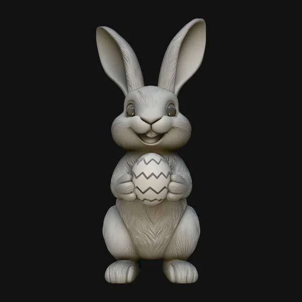 Standing Easter Bunny Statue Design 4