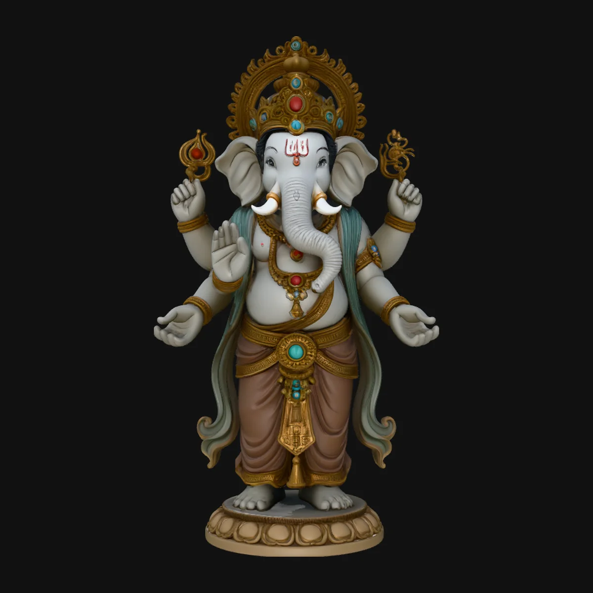 Standing Ganesha Statue Design 1