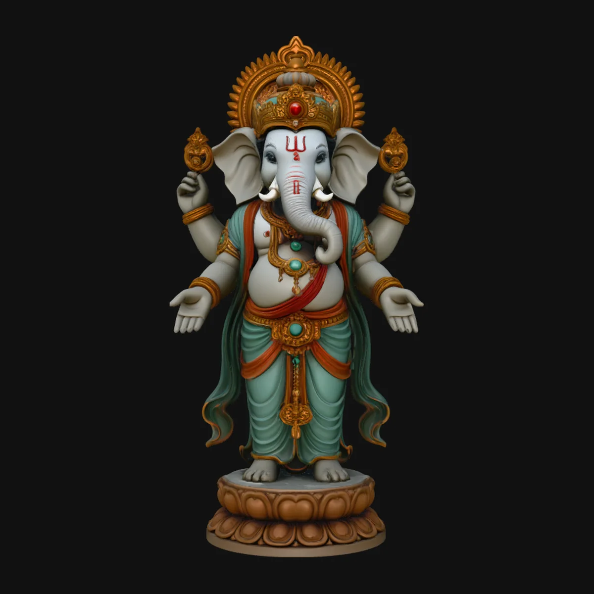 Standing Ganesha Statue Design 2