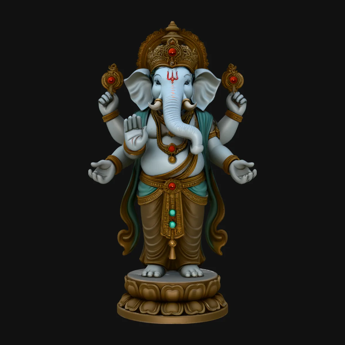 Standing Ganesha Statue Design 4