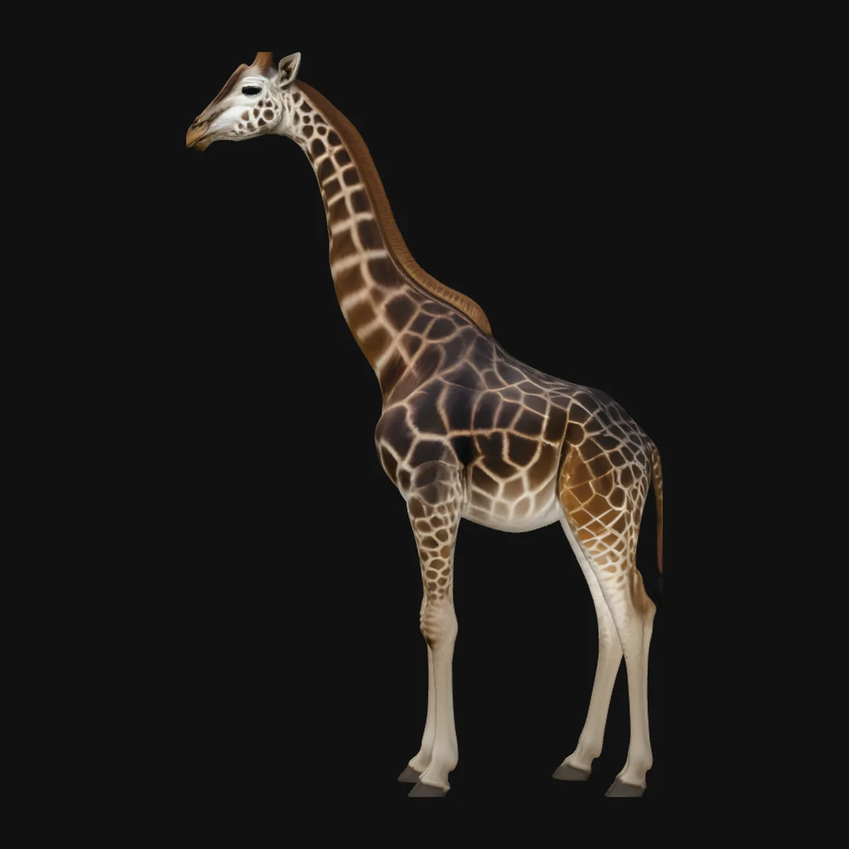Standing Giraffe Statue Design 1