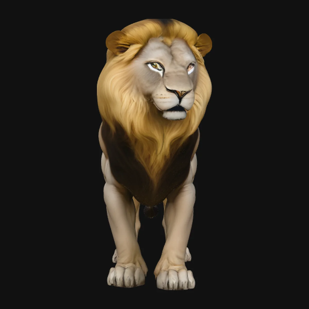 Standing Lion Statue Design 1