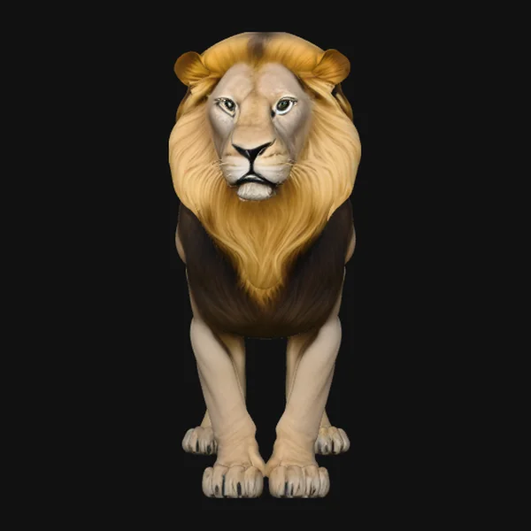 Standing Lion Statue Design 2