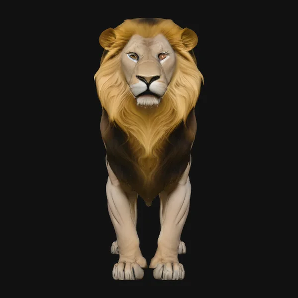 Standing Lion Statue Design 3