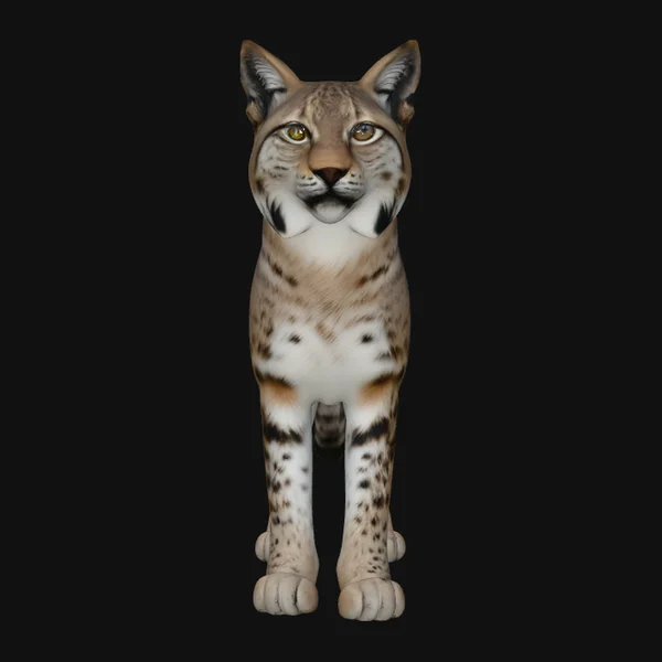 Standing Lynx Statue Design 1