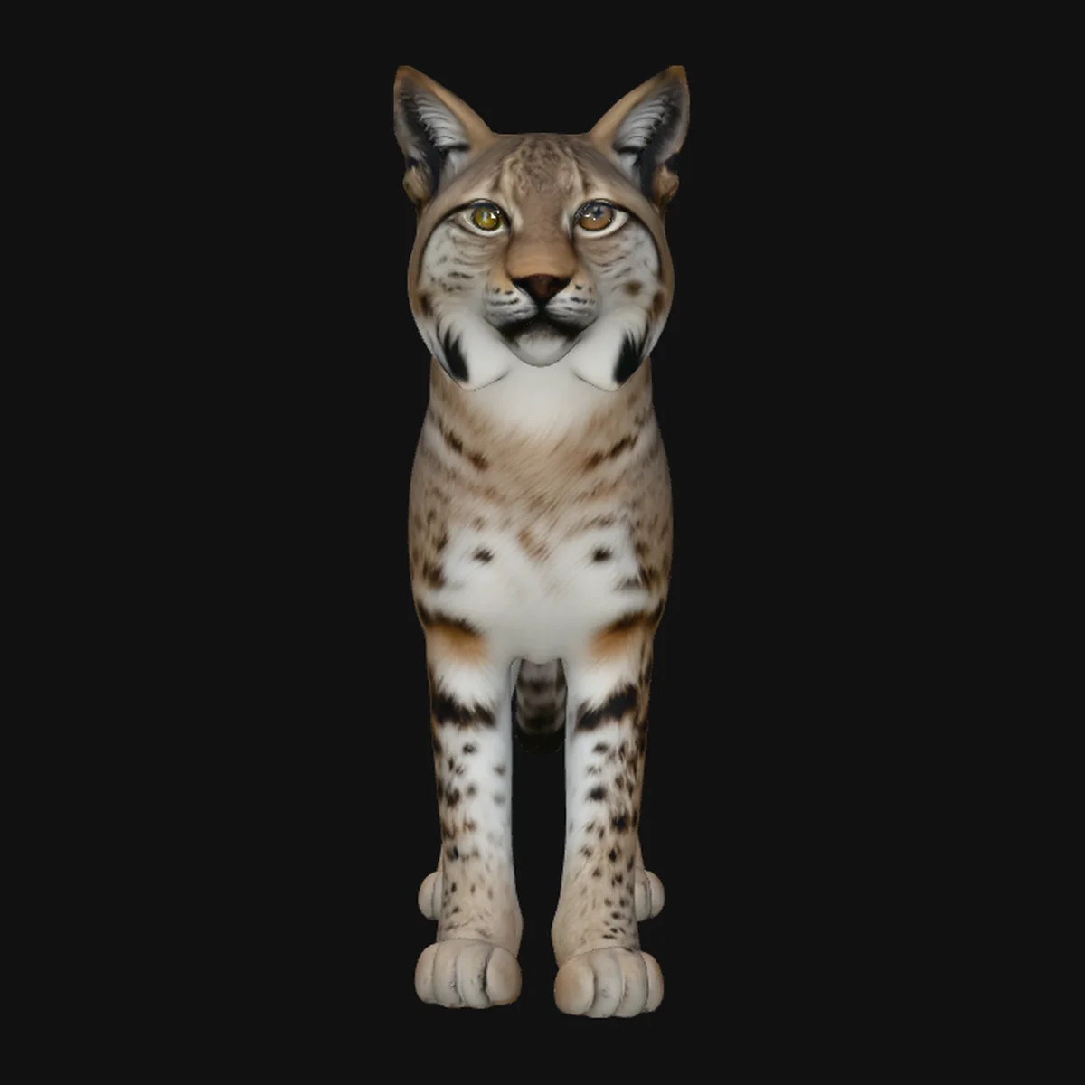 Standing Lynx Statue Design 1