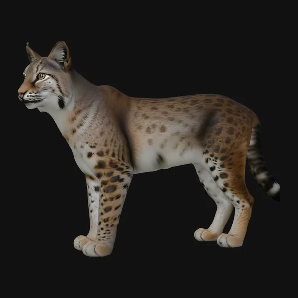 Standing Lynx Statue Design 3