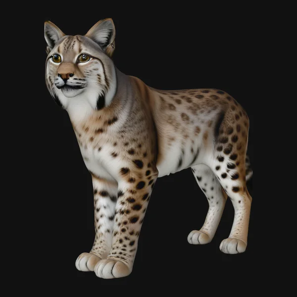 Standing Lynx Statue Design 4