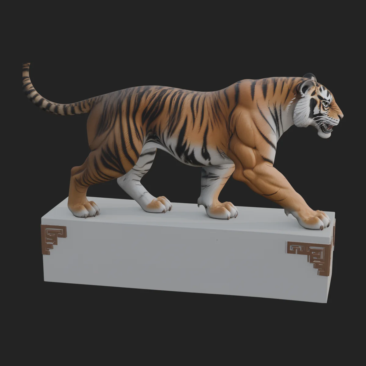 Standing Tiger Statue Design 1