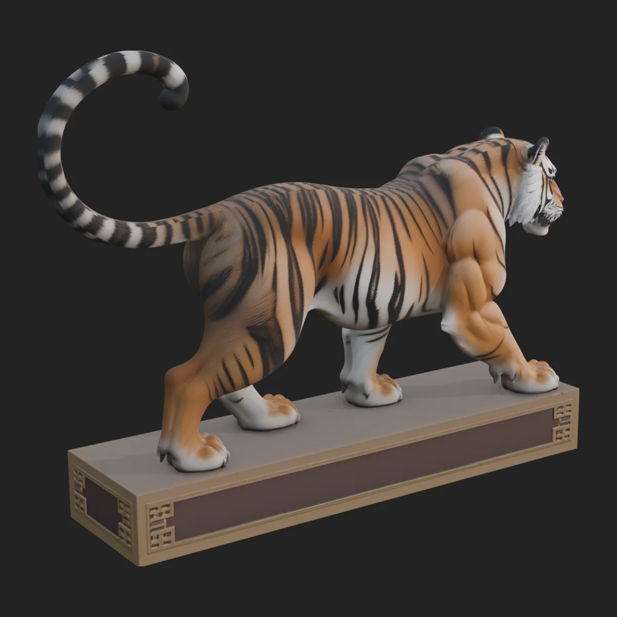 Standing Tiger Statue Design 2