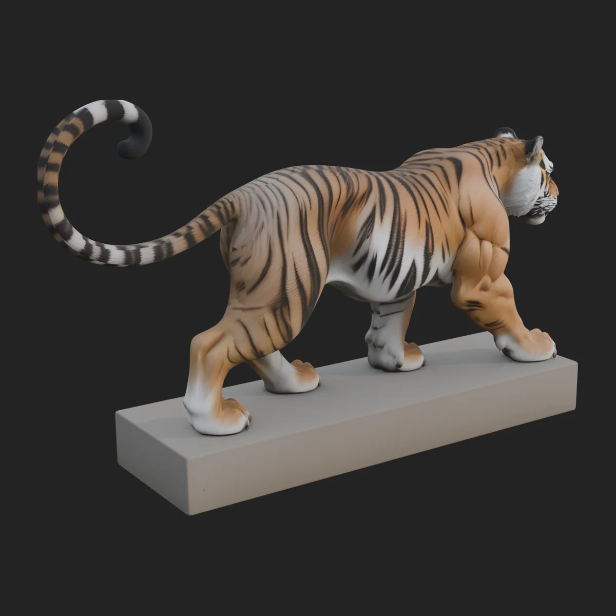 Standing Tiger Statue Design 3