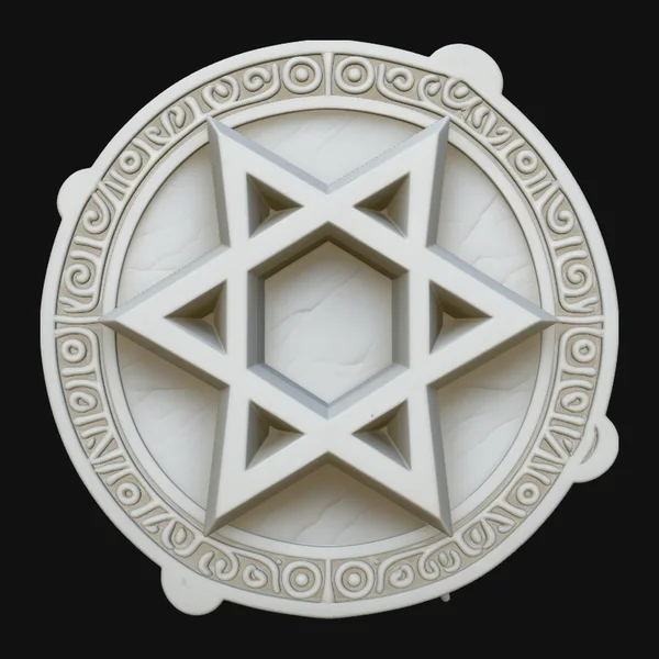 Star of David Medallion Pendant Design 2