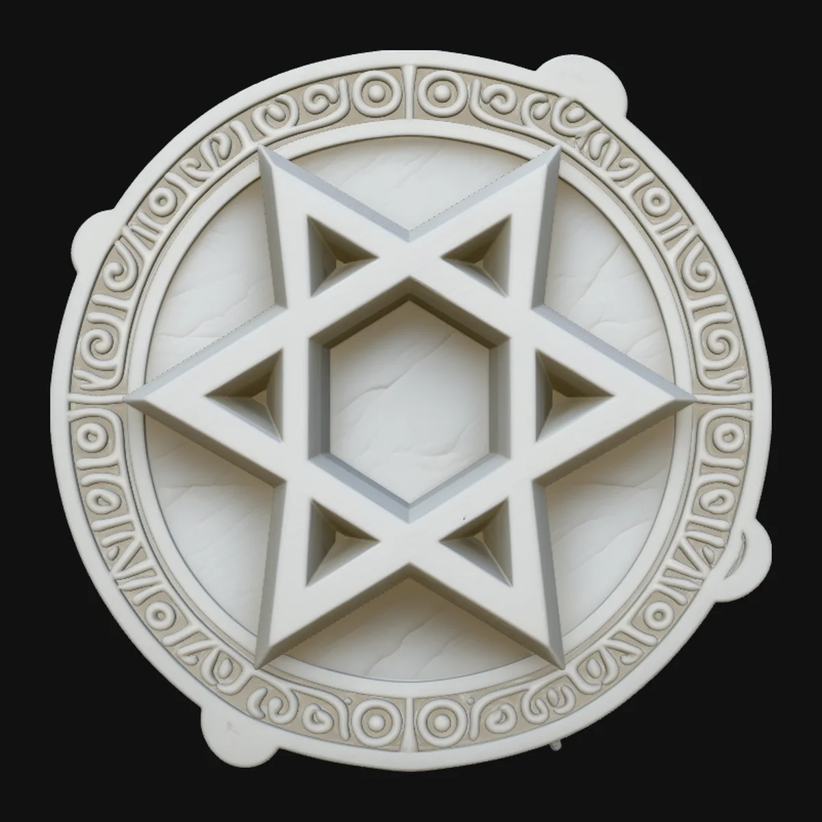 Star of David Medallion Pendant Design 2
