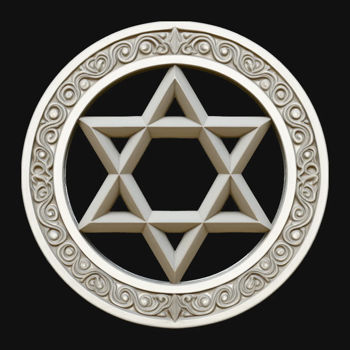 Star of David Medallion Pendant Design 3