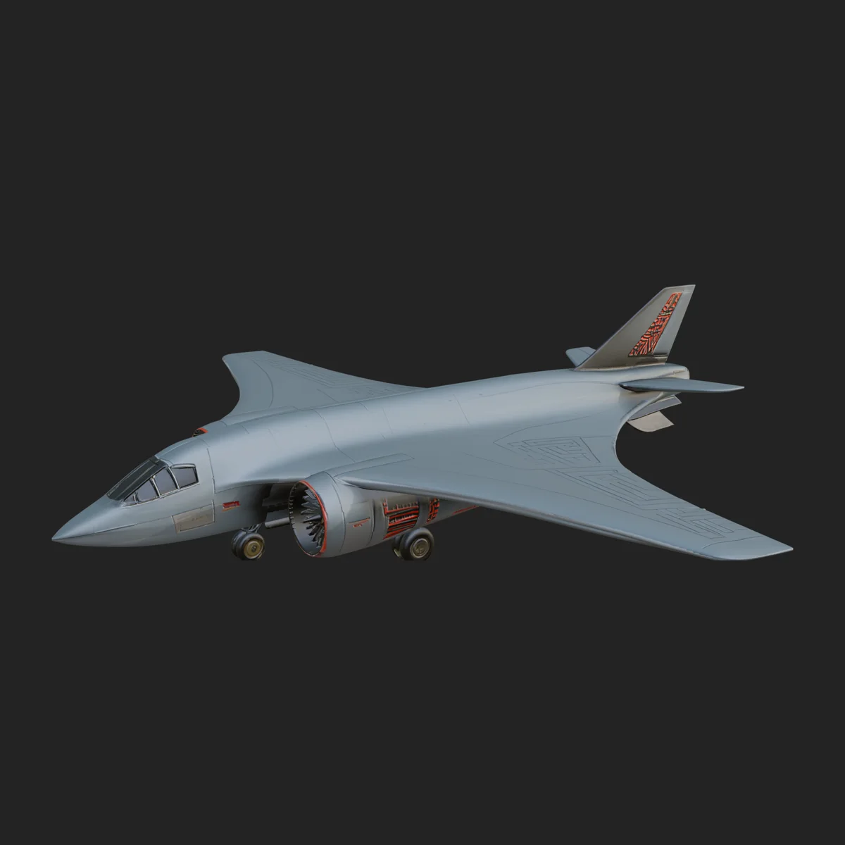 Stealth Bomber Plane Model Design 10