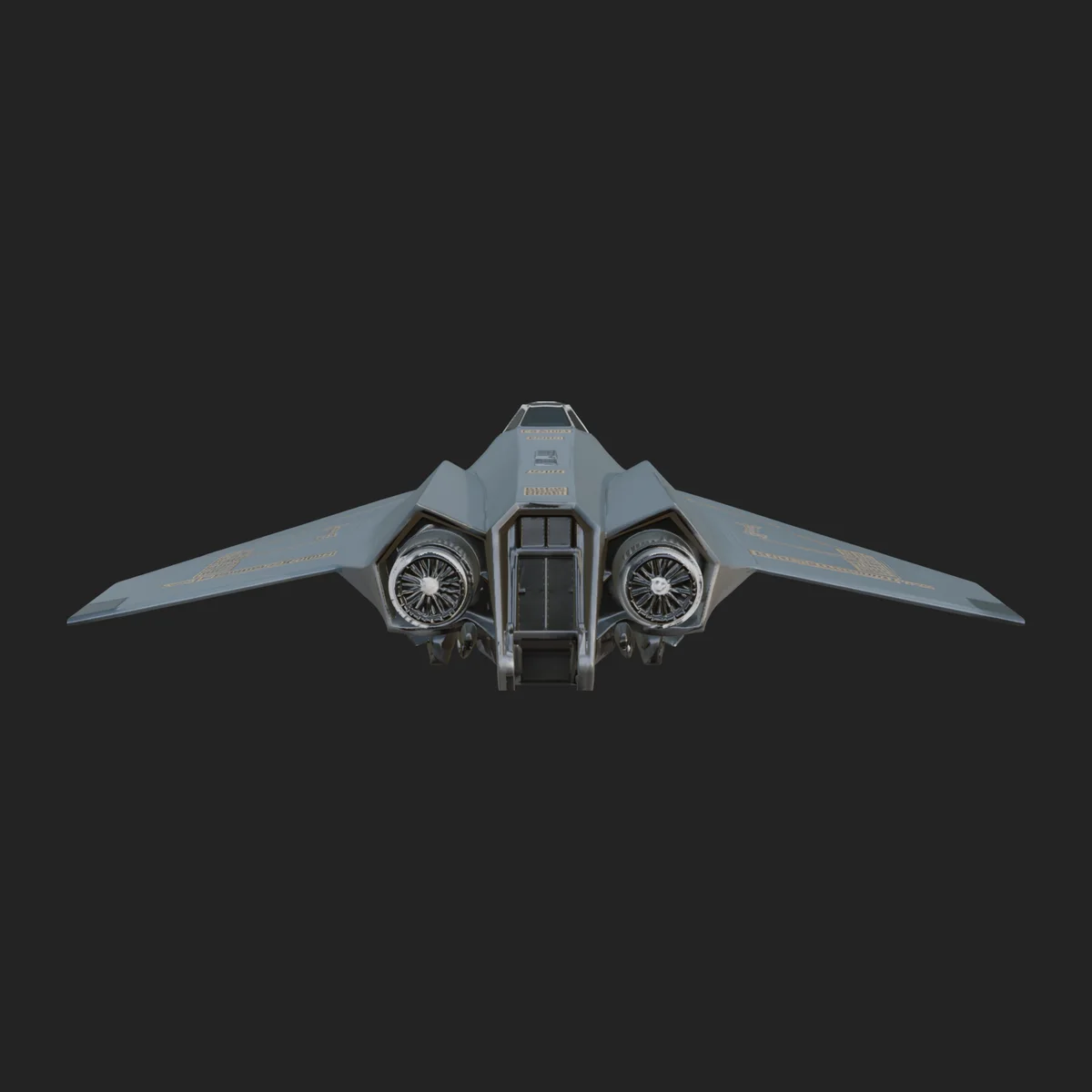 Stealth Bomber Plane Model Design 18