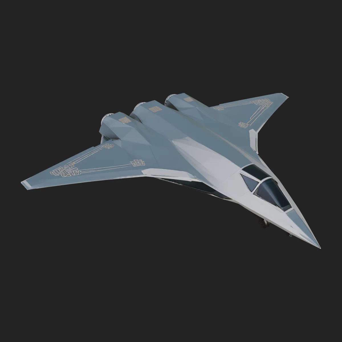 Stealth Bomber Plane Model Design 2