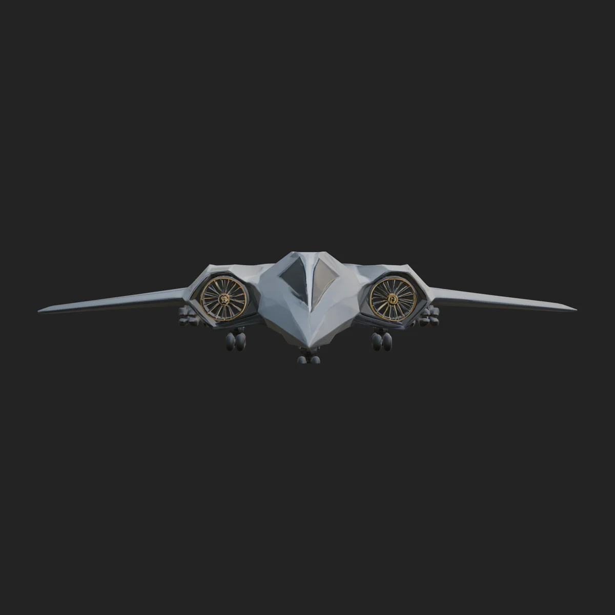 Stealth Bomber Plane Model Design 3