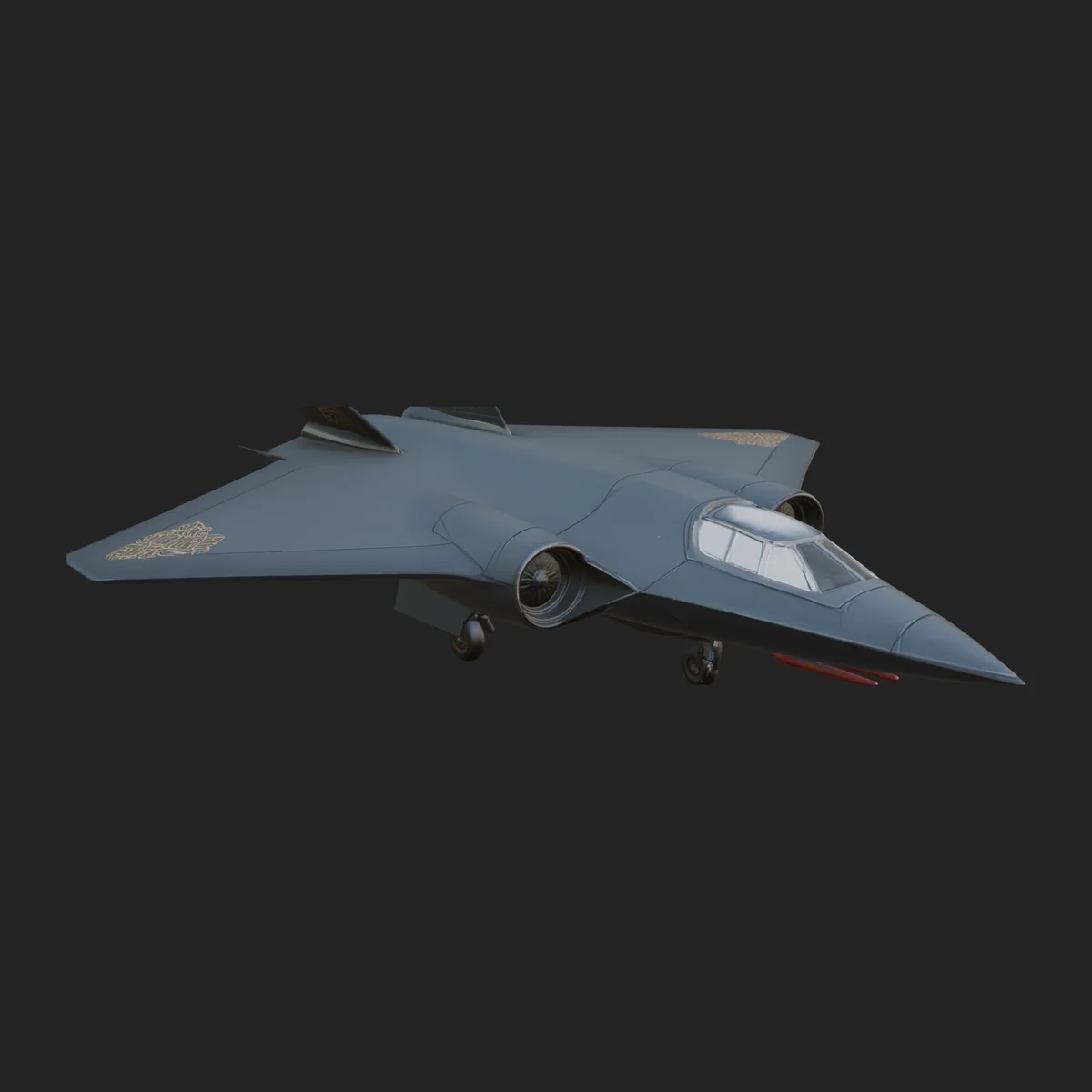 Stealth Bomber Plane Model Design 5