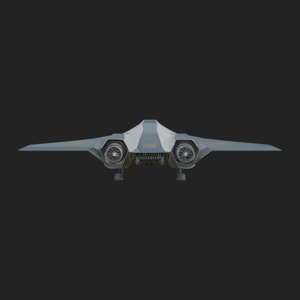 Stealth Bomber Plane Model Design 8