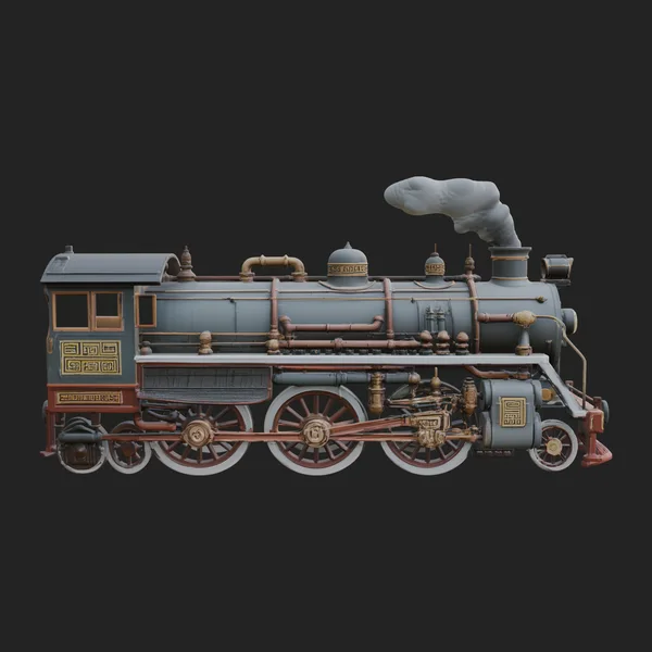 Steam Locomotive Model Design 12