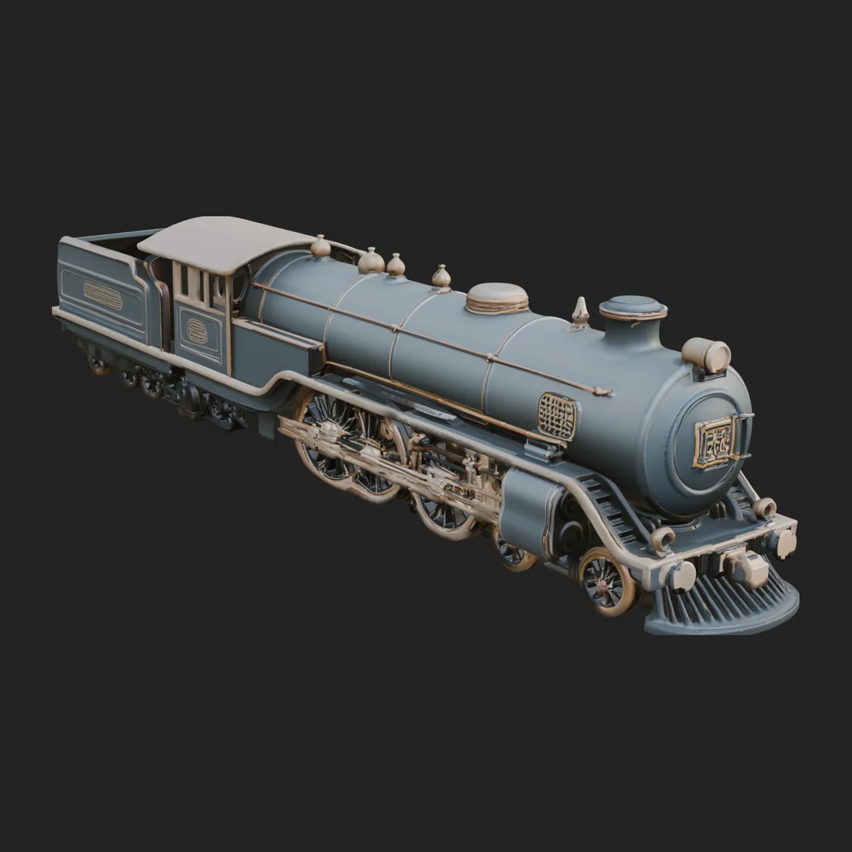 Steam Locomotive Model Design 15