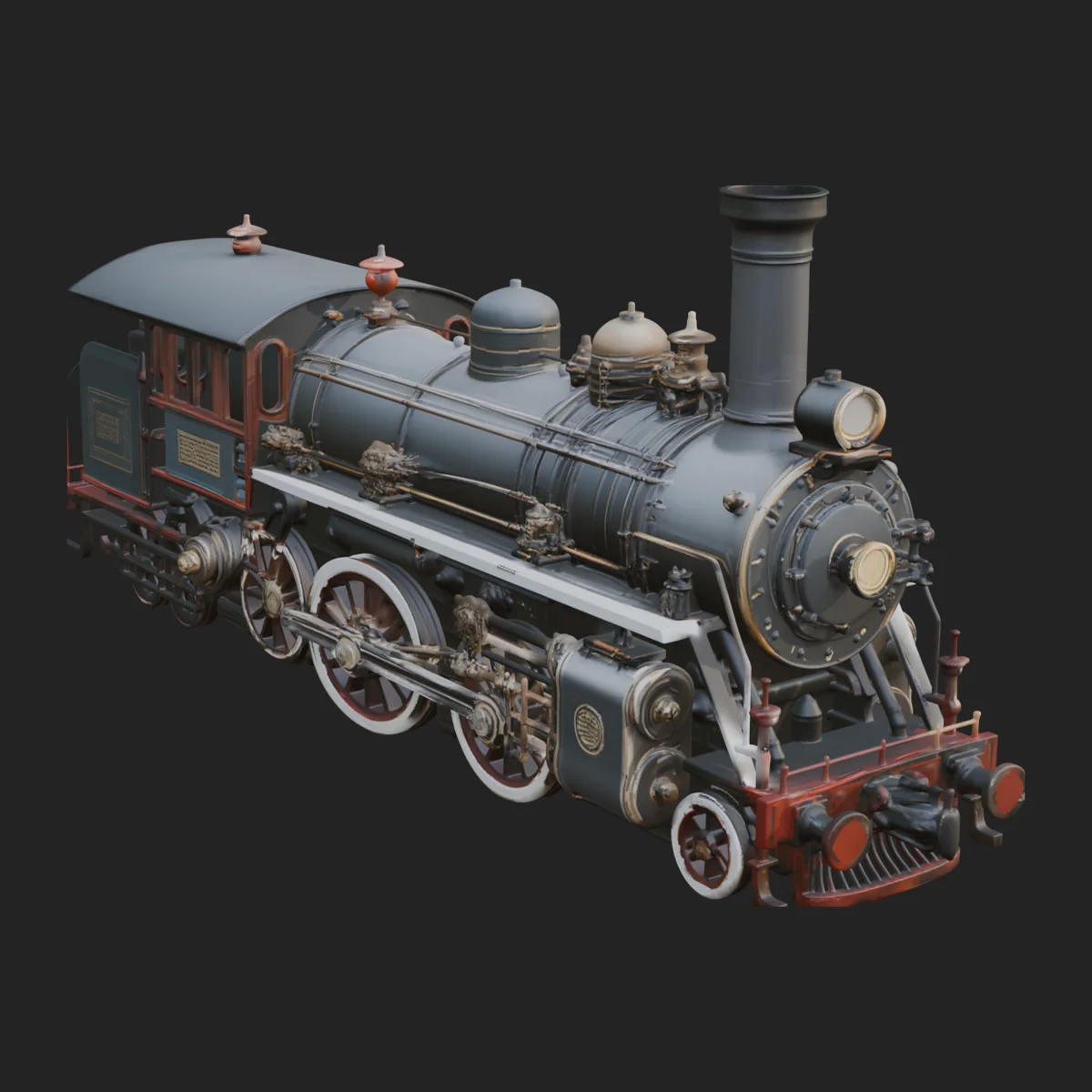 Steam Locomotive Model Design 16