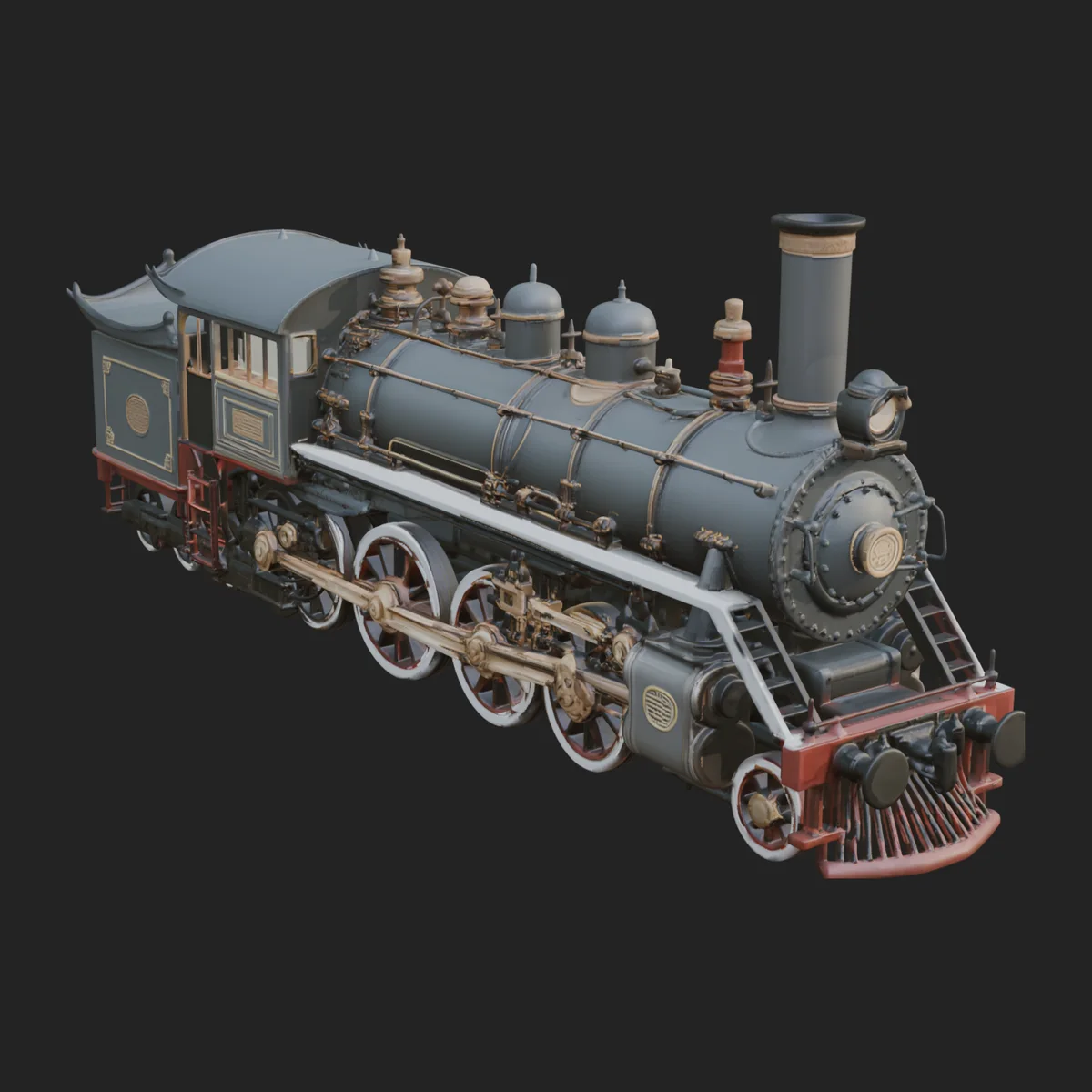 Steam Locomotive Model Design 18