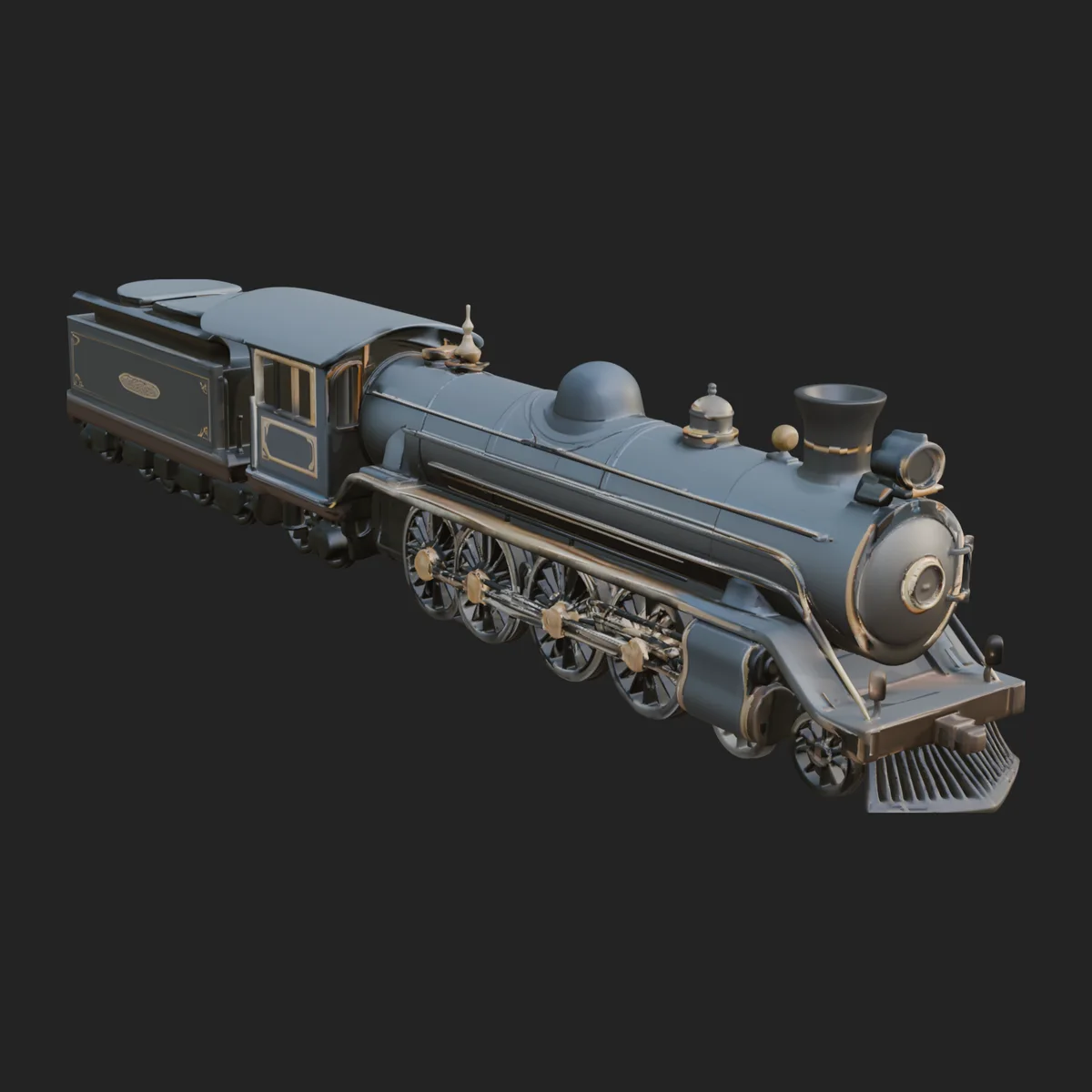 Steam Locomotive Model Design 3