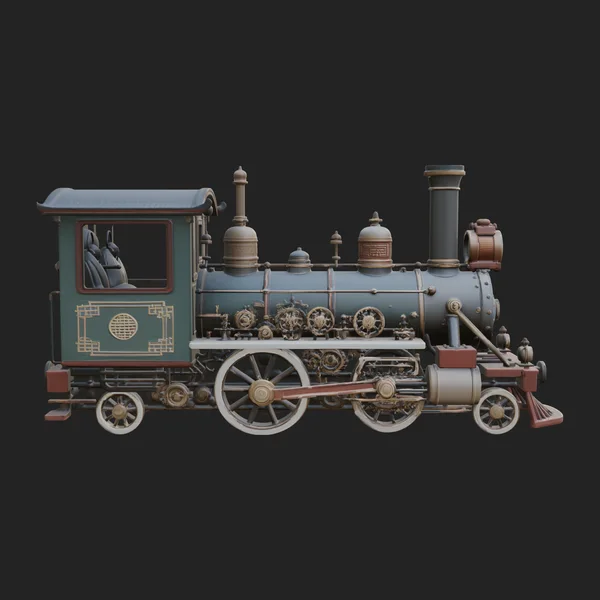Steam Locomotive Model Design 4