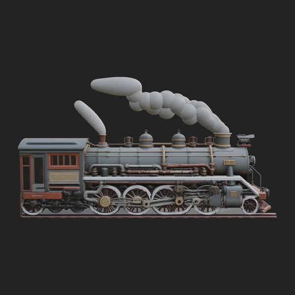 Steam Locomotive Model Design 5