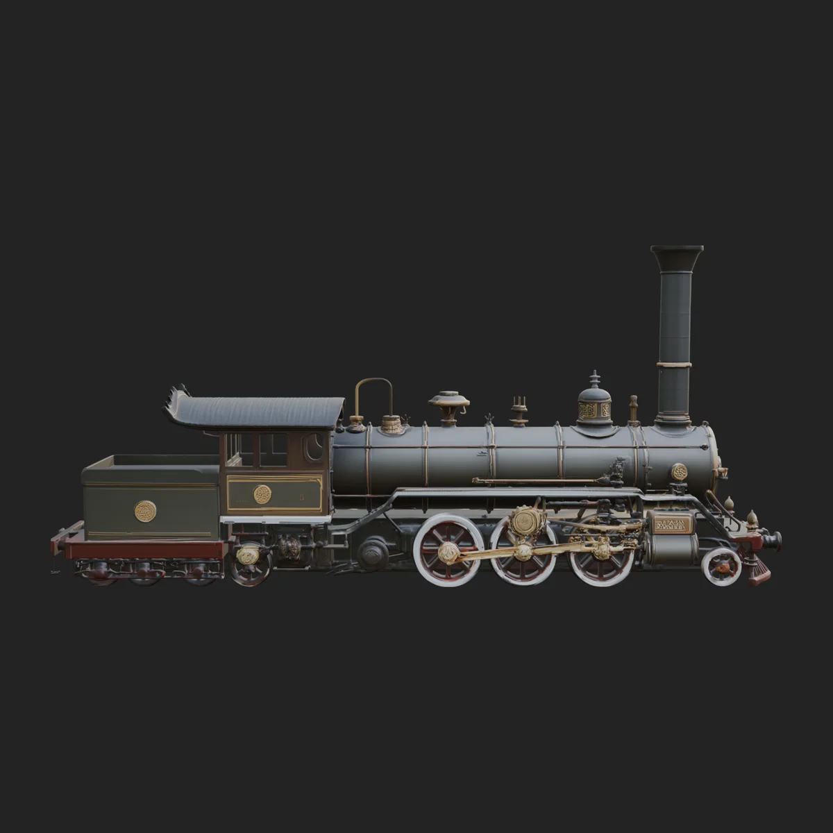 Steam Locomotive Model Design 6