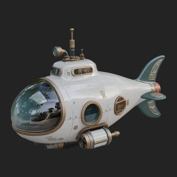 Steampunk Submersible Model Design 20