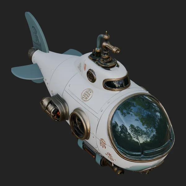 Steampunk Submersible Model Design 21