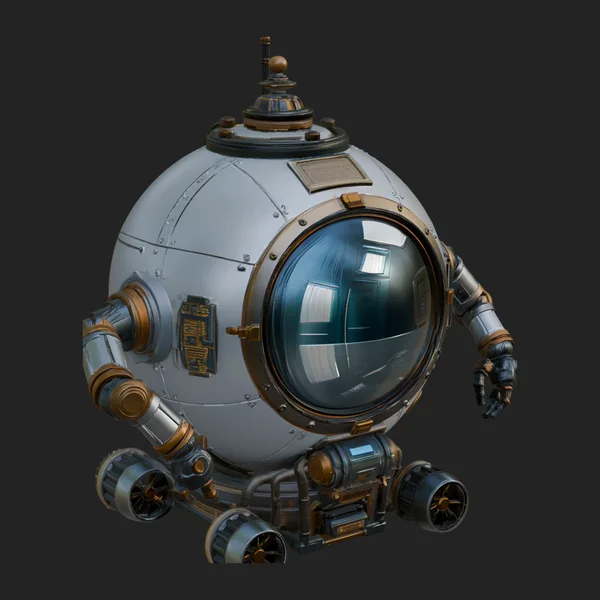 Steampunk Submersible Model Design 25