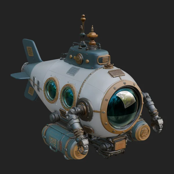 Steampunk Submersible Model Design 33