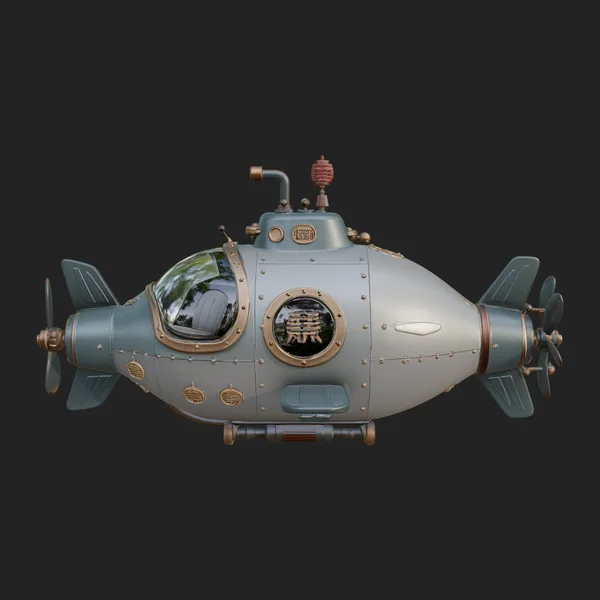 Steampunk Submersible Model Design 39