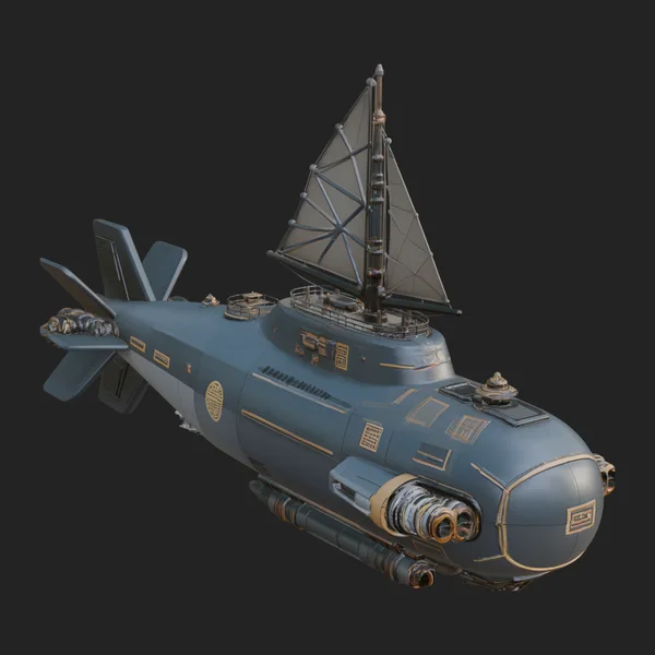 Steampunk Submersible Model Design 41